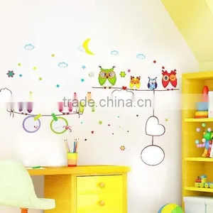 ALFOREVER Big Size Whiteboard Owl Tree Sticker,owl Tree Decals,owl Decals thumbnail-1