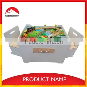 Wooden Kids Play Table and Chair Set thumbnail-4