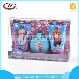BBC Frozen Gift Sets OEM 009 Hot Selling Girl OEM Children Mild Cartoon Pvc Bath Set Hair Products Shampoo thumbnail-2