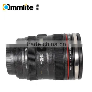2nd Generation Camera Lens Tea Coffee Cup Mug Stainless Steel for Canon Black 24--105mm thumbnail-2