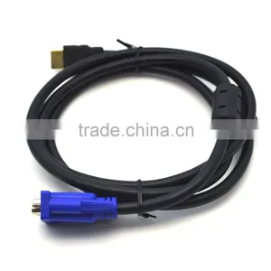 Full HD 1080 15 Pin VGA Male M/M Connector Adapter Gold Plated Converter Braided Cable for HDTV PC Laptop thumbnail-6