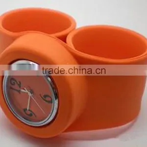 Good Quality Fashional Eco-friendly Kids Silicone Slap Band Watch thumbnail-5
