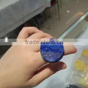 Wholesale Navy Lapis Lazuli Ring Rough Gemstone thumbnail-1