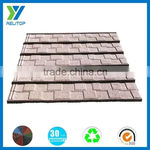 Sand Coated Customize Color Steel Decorative Metal Roof Tile thumbnail-1