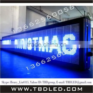Multi Languages High Definition 32dots Blue Color Outdoor Led Sign Display thumbnail-1