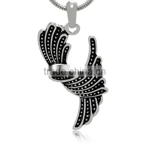 Most Wanted Stainless Steel Black Enamel Father Necklace 316l Vintage Religious Charm Unisex Fashion Pendant thumbnail-1