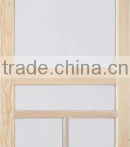 Mosquito Netting Solid Pine Wood China Supplier Screen Door thumbnail-5