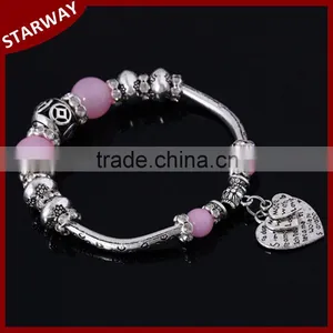 TOP BEST SELLING Wholesale Elegant DIY Heart Bead Bracelet/ thumbnail-1