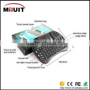 Wireless Keyboard Touch Pad Mouse Backlit Gaming Keyboard for HTPC Tablet Laptop PC Teclado Quality Choice thumbnail-2