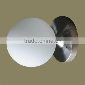 Sconces Light/ Pure White Round Glass Lampshade /E14 Ball Wall Lamp Indoor Decoration thumbnail-1