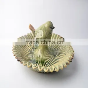 Creative Ceramic Ring Dish With Small Bird for Fruit thumbnail-2