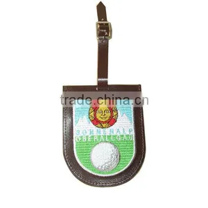 Metal Plate Leather Golf Bag Tags Luggage Tag thumbnail-1