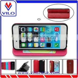 Various Colors Combo Leather Flip Case for Iphone 6s With Card Slot thumbnail-1