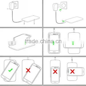 Cheaper Price With High Quality Mobile Phone Wireless Charger qi Standard, Super Thin qi Wireless Charger Pad With Receivers thumbnail-5
