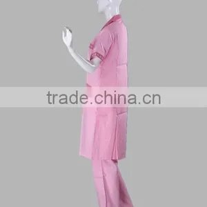 Women Short Sleeve Nurse Hospital Uniform Dress thumbnail-2