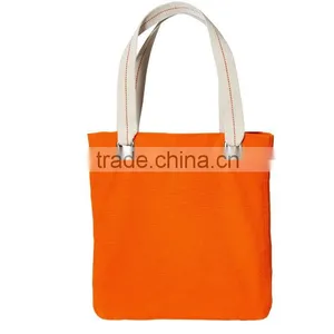100% Garment Washed Cotton Canvas Tote Bag thumbnail-5