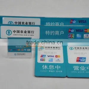 Custom Dimension Unionpay Bank Acrylic Signs thumbnail-2