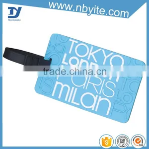 Custom Made Soft PVC Luggage Tag With Name Label/ Silicone Soft Pvc Luggage Tag thumbnail-1