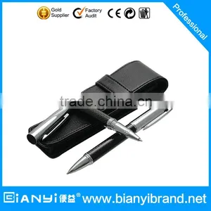 Metal Pen Set With Leather Box thumbnail-1
