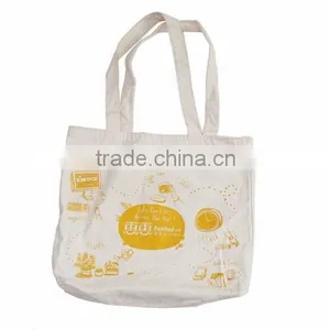 Reusable 100% Cotton Shopping Bag Customers' Design Printing Acceptable China Cheap Shoulder Bags thumbnail-5