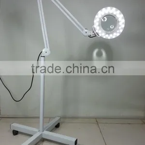 Skin Examination Magnifying 18w LED Lamp Vertical Nail Table Lamp 5x8x10x Magnifying Medical thumbnail-1