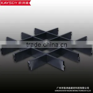 Different Types of Open Metal Grid Aluminum Suspended Decorative False Ceiling Panel thumbnail-2
