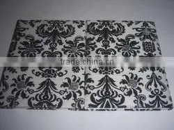 Flocked Fabric Covered Wedding Invitation Folios thumbnail-1