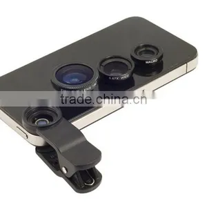 Universal 3 In1 Fisheye Wide-angle Lens for Iphone 5 6 Fish Eye Lens for Samsung Phone thumbnail-6