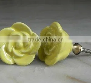 Ceramic Flower Knobs At Buy Best Prices on India Arts Palace thumbnail-1