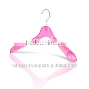 Luxury Plastic Hanger in Clear Pink Color for Elegant Evening Dress thumbnail-1