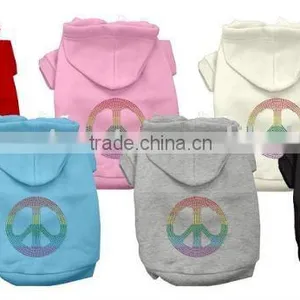 Rainbow Peace Sign Dog Pet Hoodies thumbnail-1