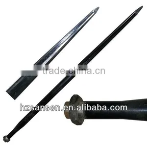 48" - Round Bale Spear Point Fluted With Nut and Sleeve (Hay Spear Point) thumbnail-3