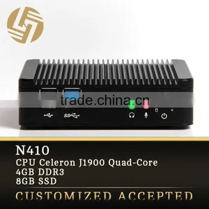 J1900 Barebone Fanless Mini PC Win7/8/10 Android VGA Wifi Computer thumbnail-1