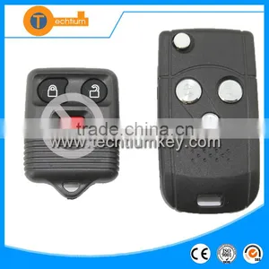 3 Button Remote Key Shell Without Logo With Uncut Blade With ABS Plastic for Ford Galaxy Max Fiesta thumbnail-1