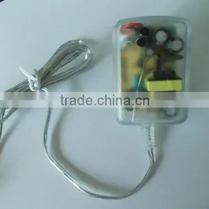 2015 HOT! AC DC 9V 350mA Transparent Adapter Power Supply Certified With a Switch thumbnail-3