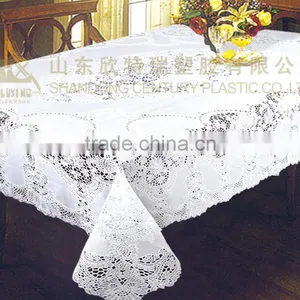 CROCHET VINYL TABLE CLOTH - ZT-368 137X182CM thumbnail-1