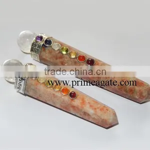 Sunstone Chakra Obelisk From Prime Agate Exports | Metaphysical Healing thumbnail-1