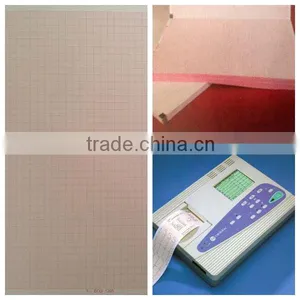 12-Channel ECG Paper / 210mm*140mm-20m Z Fold Electrocardiograph Paper for Nihon Kohden 9130P thumbnail-1