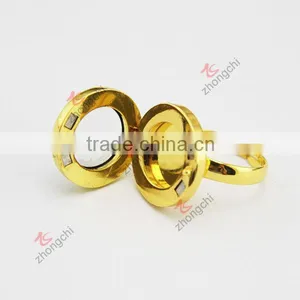 20MM Gold Jewelry Set Locket Ring thumbnail-3