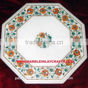 Marble Inlay Table Top thumbnail-1