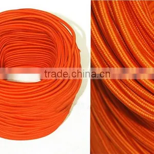 100m Textile/Cloth Covered Wire 2 Core Round Wire, Vintage Style Rayon Fabric Wire for Pendants, Lamps thumbnail-5