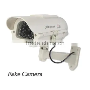 New Wireless White Cover Waterproof IR LED Surveillance CCTV Dummy Security Camera thumbnail-2