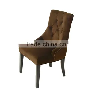 Leisure Elegant Oak With Armrest French Oak Desk Durable Restaurant Bar Chair thumbnail-1
