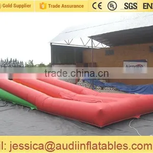 Inflatable Twin Lane Water Slide on Land for Sale thumbnail-2