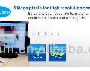 Portable Scanner for A4 Paper New High Speed USB Scanners CMOS 2592X1944 A4 A5 Picture Book Document ABBYY OCR S500L thumbnail-1