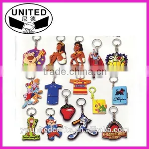 Customized Logo Promotion Rubber Keychain/ Pvc Custom Keychain/metal Keychain thumbnail-1