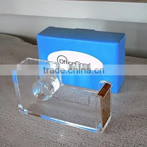 Acrylic & Gold Tape Dispenser by OfficeGoods - A Classic Design to Brighten Up Your Desk and Office thumbnail-4