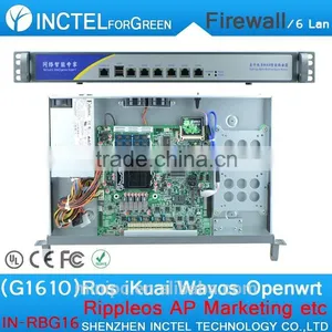 ROS 6 Gigabit Flow Control Wireless Mikrotik With G1610 CPU 1000M 6 82574l Model Number IN-RBG16 Mini CNC Router thumbnail-3