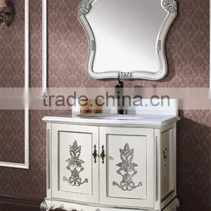 New White Oak Solid Wood Free Standing Modern Bathroom Vanity Cabinet WTS243 thumbnail-4