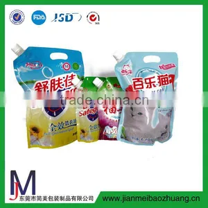 Customized Wash Powder Packageing Bag / Nylon Material Shape Bag / Nylon Spout Pouch for Detergent thumbnail-1